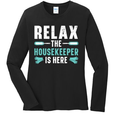 Housekeeping Housekeeper Cleaner Job Cleaning Crew Ladies Long Sleeve Shirt