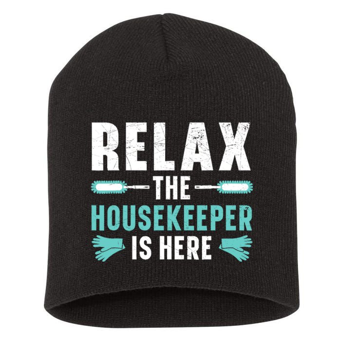 Housekeeping Housekeeper Cleaner Job Cleaning Crew Short Acrylic Beanie