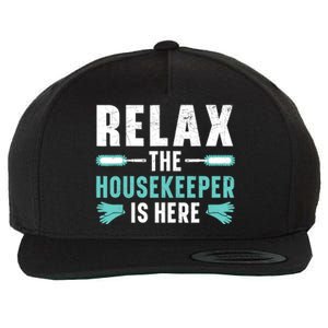 Housekeeping Housekeeper Cleaner Job Cleaning Crew Wool Snapback Cap