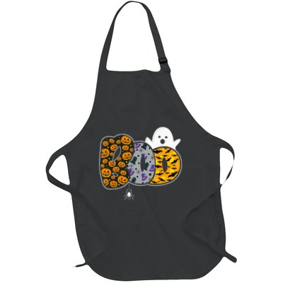 Hilarious Halloween Costume with Ghosts and Pumpkins Apron