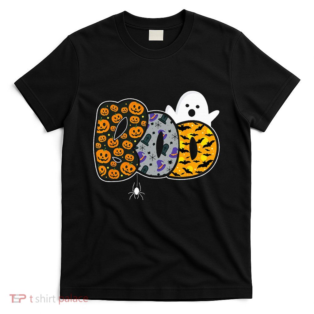 Hilarious Halloween Costume with Ghosts and Pumpkins T-Shirt