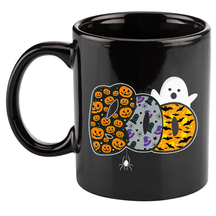 Hilarious Halloween Costume with Ghosts and Pumpkins 11oz C Handle Ceramic Mug