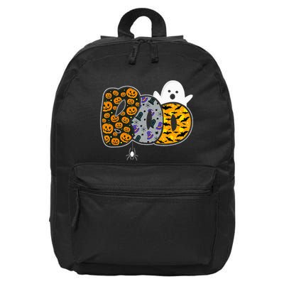 Hilarious Halloween Costume with Ghosts and Pumpkins 16 in Basic Backpack