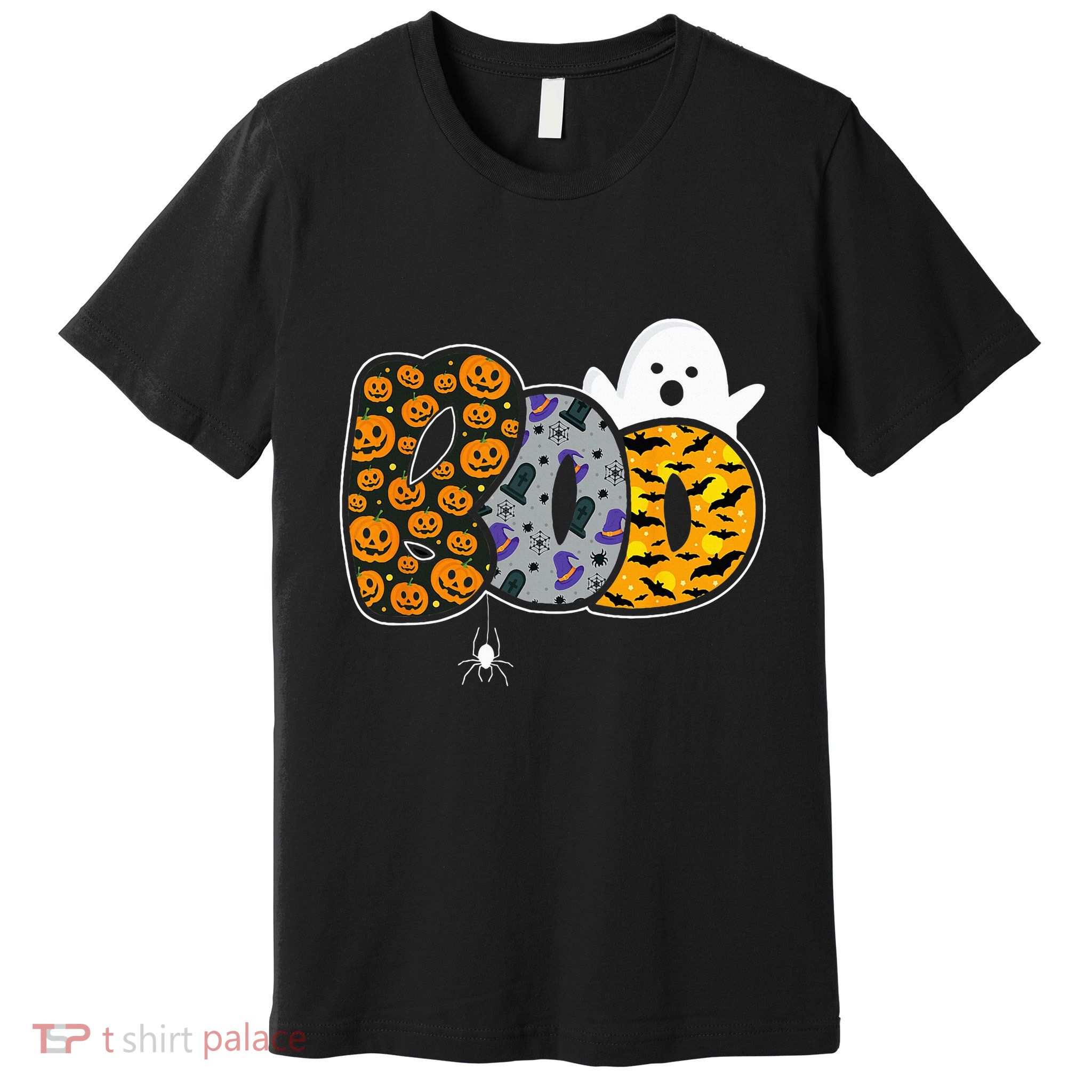 Hilarious Halloween Costume with Ghosts and Pumpkins Premium T-Shirt