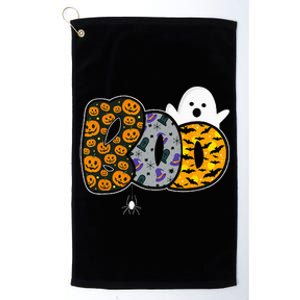 Hilarious Halloween Costume with Ghosts and Pumpkins Platinum Collection Golf Towel