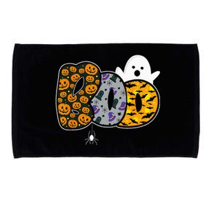 Hilarious Halloween Costume with Ghosts and Pumpkins Microfiber Hand Towel