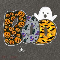 Hilarious Halloween Costume with Ghosts and Pumpkins Cotton Canvas Backpack