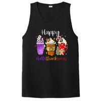 Happy Hallothanksmas Coffee Latte Halloween Thanksgiving PosiCharge Competitor Tank