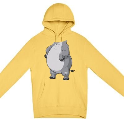 Hippo Hippopotamus Costume Gift Premium Pullover Hoodie