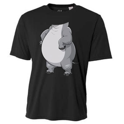 Hippo Hippopotamus Costume Gift Cooling Performance Crew T-Shirt