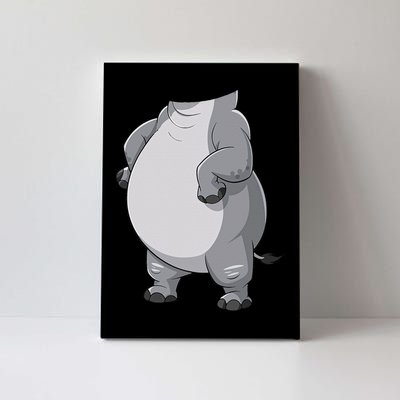 Hippo Hippopotamus Costume Gift Canvas