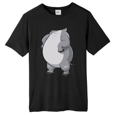 Hippo Hippopotamus Costume Gift Tall Fusion ChromaSoft Performance T-Shirt