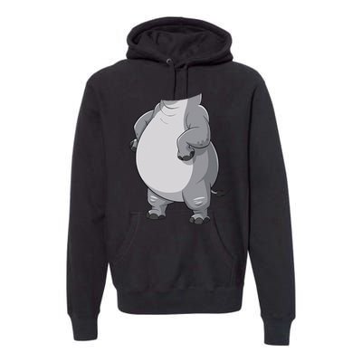 Hippo Hippopotamus Costume Gift Premium Hoodie