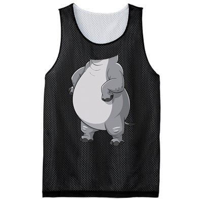 Hippo Hippopotamus Costume Gift Mesh Reversible Basketball Jersey Tank