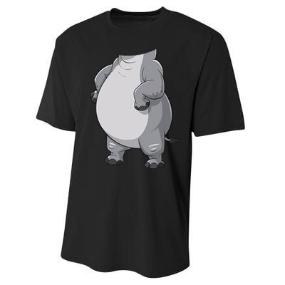 Hippo Hippopotamus Costume Gift Performance Sprint T-Shirt