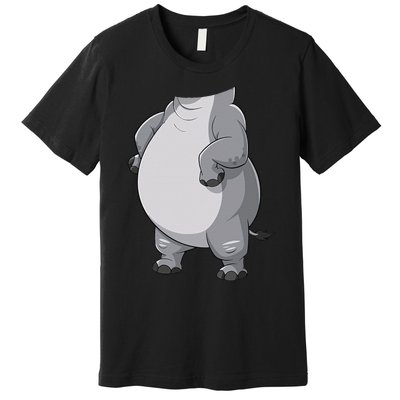 Hippo Hippopotamus Costume Gift Premium T-Shirt