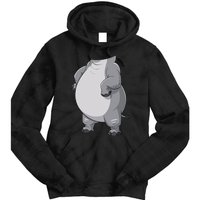 Hippo Hippopotamus Costume Gift Tie Dye Hoodie