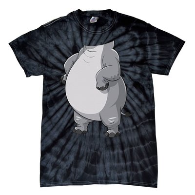 Hippo Hippopotamus Costume Gift Tie-Dye T-Shirt