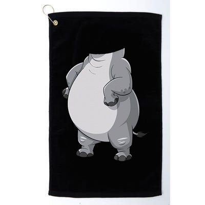 Hippo Hippopotamus Costume Gift Golf Towel