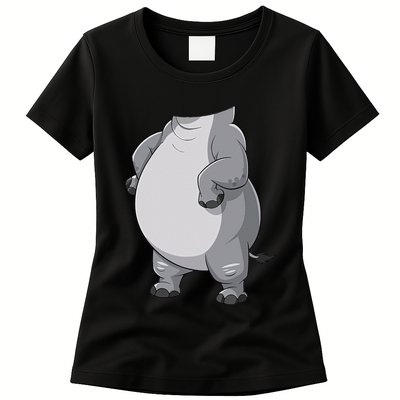 Hippo Hippopotamus Costume Gift Womens T-Shirt
