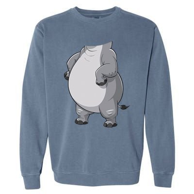 Hippo Hippopotamus Costume Gift Garment-Dyed Sweatshirt