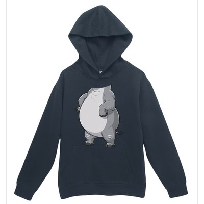 Hippo Hippopotamus Costume Gift Urban Pullover Hoodie