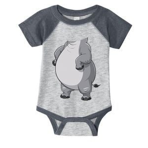 Hippo Hippopotamus Costume Gift Infant Baby Jersey Bodysuit