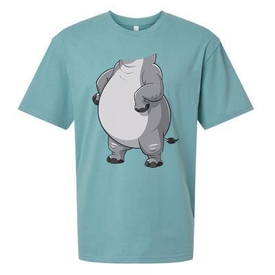 Hippo Hippopotamus Costume Gift Sueded Cloud Jersey T-Shirt