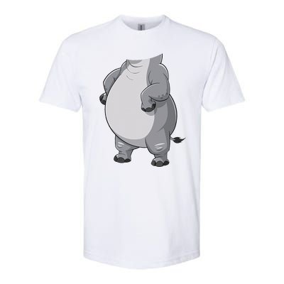 Hippo Hippopotamus Costume Gift Softstyle CVC T-Shirt