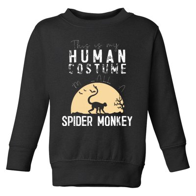 Halloween Human Costume Spider Monkey Creepy Horror Toddler Sweatshirt