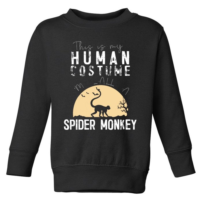 Halloween Human Costume Spider Monkey Creepy Horror Toddler Sweatshirt