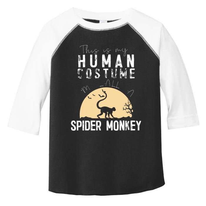 Halloween Human Costume Spider Monkey Creepy Horror Toddler Fine Jersey T-Shirt