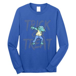 Happy Halloween Cute Gift Zombie Dabbing Trick Dab Gift Long Sleeve Shirt