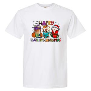 Happy Hallothanksmas Coffee Holiday Season Garment-Dyed Heavyweight T-Shirt