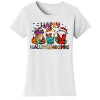 Happy Hallothanksmas Coffee Holiday Season Women's T-Shirt