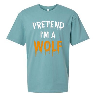 Hilarious Halloween Costume Idea Pretend I'm a Wolf Sueded Cloud Jersey T-Shirt