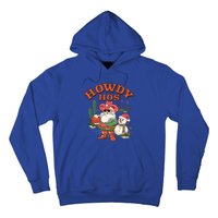 Howdy Hos Cow Santa Christmas Western Vintage Great Gift Hoodie