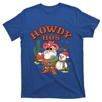 Howdy Hos Cow Santa Christmas Western Vintage Great Gift T-Shirt