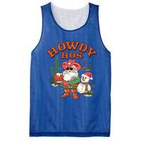 Howdy Hos Cow Santa Christmas Western Vintage Great Gift Mesh Reversible Basketball Jersey Tank