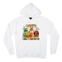 Happy Hallothanksmas Coffee Latte Halloween Thanksgiving Hoodie