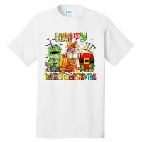 Happy Hallothanksmas Coffee Latte Halloween Thanksgiving Tall T-Shirt