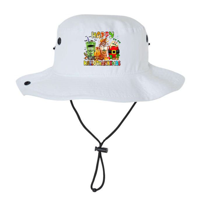 Happy Hallothanksmas Coffee Latte Halloween Thanksgiving Legacy Cool Fit Booney Bucket Hat