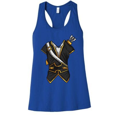 Huntsman Hunter Cool Lazy Easy Cosplay Halloween Costume Women's Racerback Tank