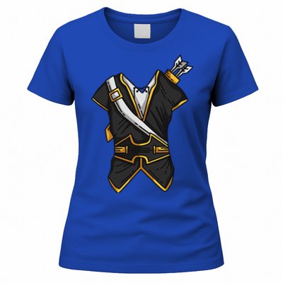 Huntsman Hunter Cool Lazy Easy Cosplay Halloween Costume Women's T-Shirt