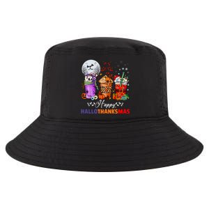 Happy Hallothanksmas Coffee Latte Halloween Thanksgiving Cool Comfort Performance Bucket Hat