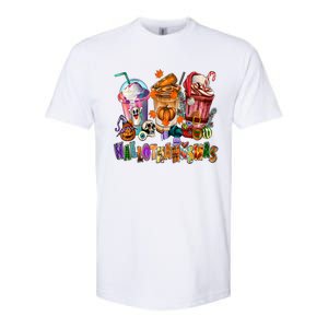 Happy Hallothanksmas Coffee Latte Halloween Thanksgiving Softstyle CVC T-Shirt