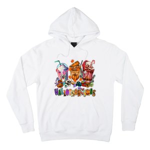 Happy Hallothanksmas Coffee Latte Halloween Thanksgiving Hoodie