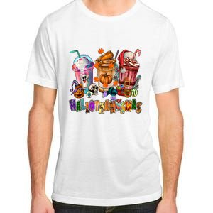 Happy Hallothanksmas Coffee Latte Halloween Thanksgiving Adult ChromaSoft Performance T-Shirt