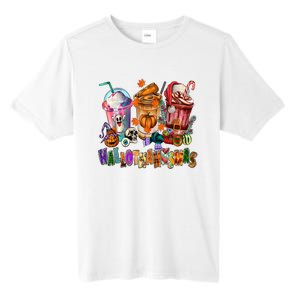 Happy Hallothanksmas Coffee Latte Halloween Thanksgiving Tall Fusion ChromaSoft Performance T-Shirt