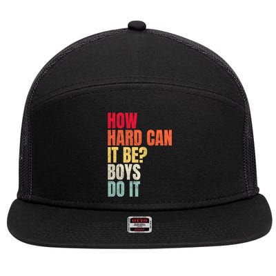 How Hard Can It Be Boy.S Do It 7 Panel Mesh Trucker Snapback Hat